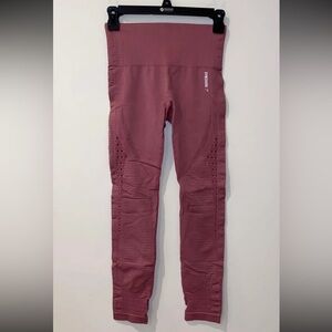 Gymshark energy seamless leggings in dusty pink size small